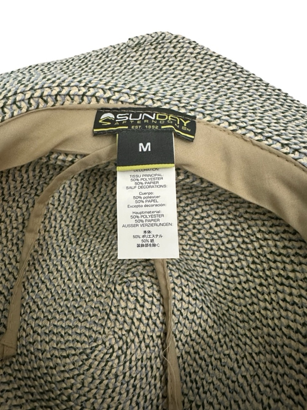 Sunday Afternoons Sol Seeker Hat UPF 50+ Straw Wide Brim Size M - Picture 6 of 11